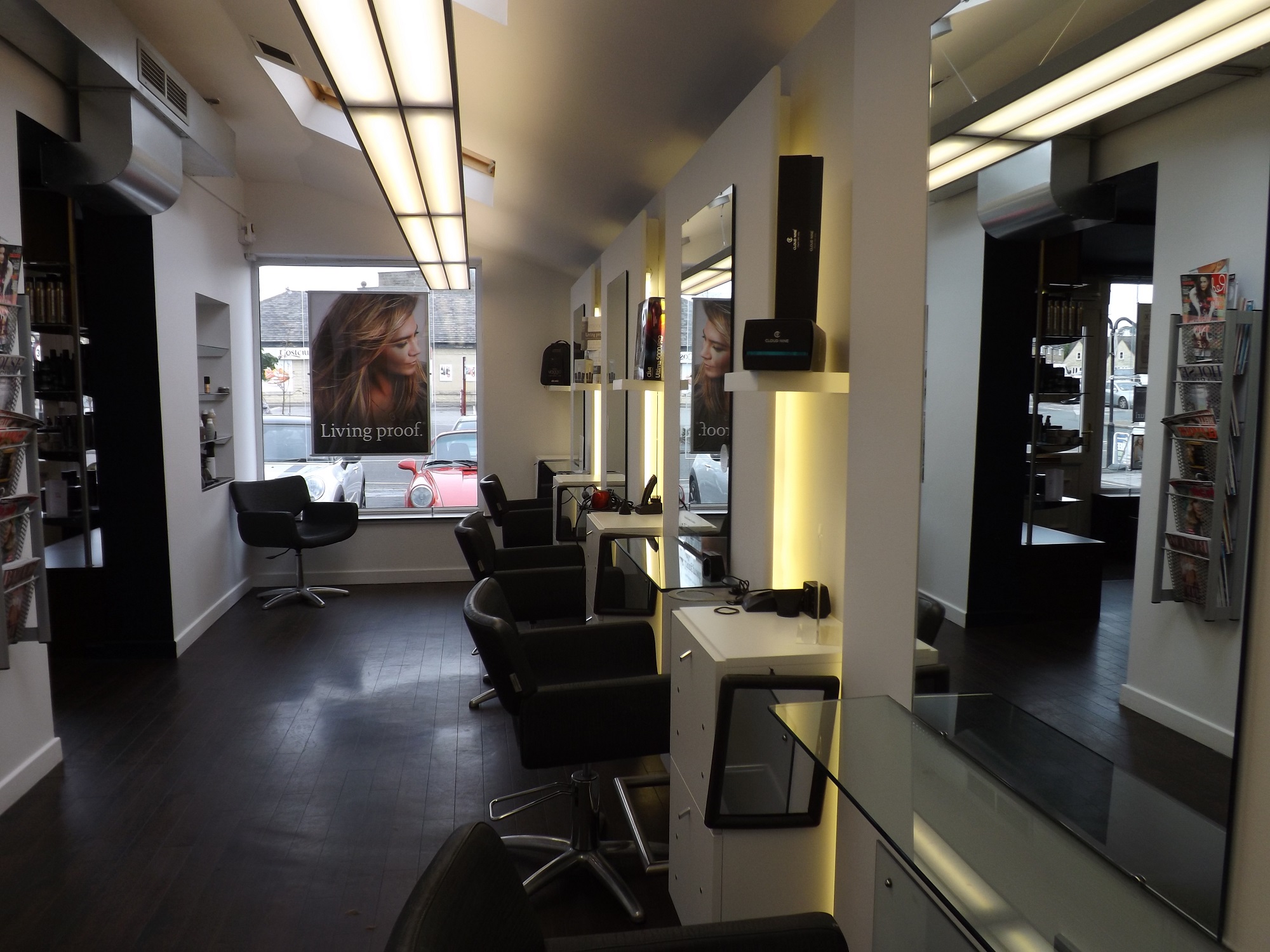 inside bhp hair salon in guiseley, leeds